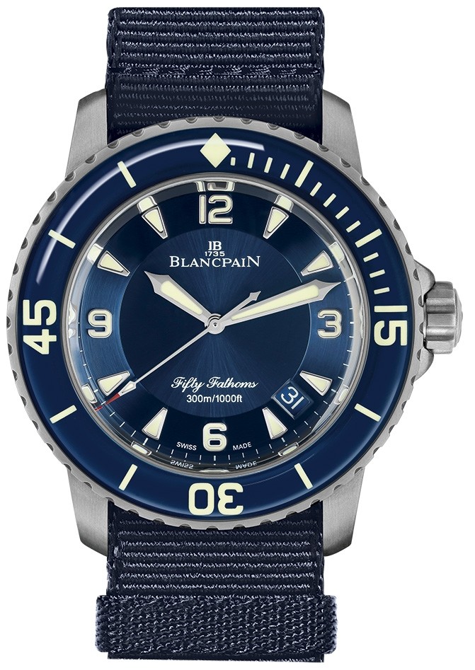 Blancpain Fifty Fathoms Automatic Blue Dial Men's Watch 5015-12B40-NAOA