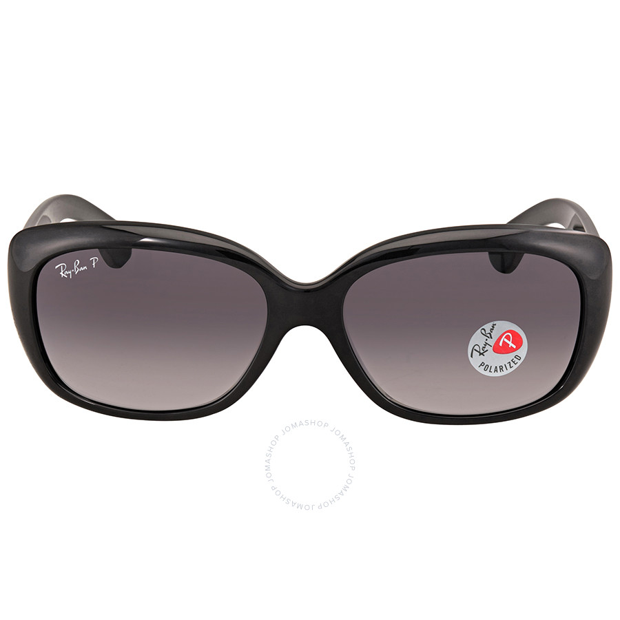Ray Ban Jackie OHH Grey Gradient Rectangular Ladies Sunglasses RB4101 601/T3 58 RB4101 601/T3 58