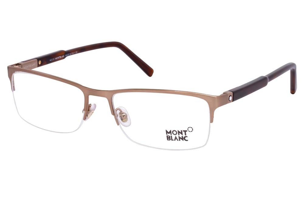 Montblanc Shiny Light Bronze Eyeglasses MB0636 034 56