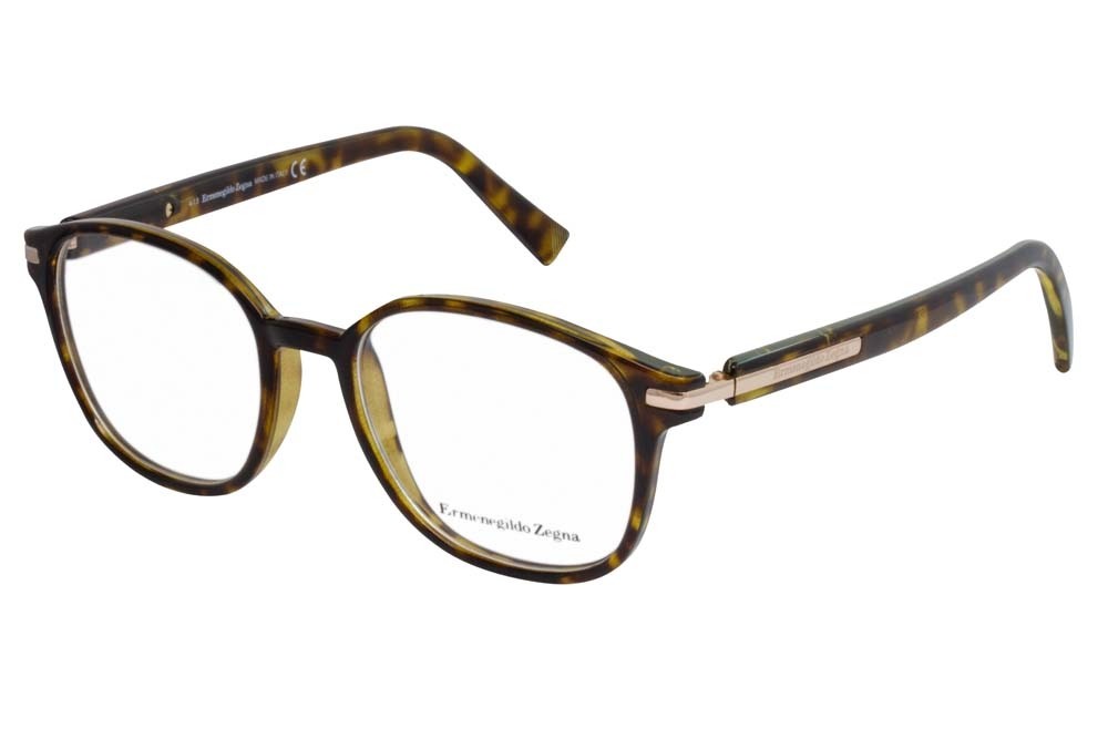 Zegna Dark Havana Eyeglasses EZ5004 052 49