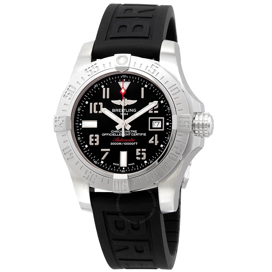 Breitling Avenger II Seawolf Quartz Black Dial Men's Watch A17331101B1S1