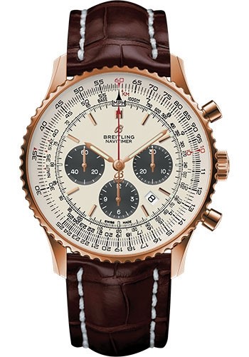 Breitling Navitimer 1 Chronograph Automatic Chronometer Silver Dial Men's Watch RB0127121G1P1