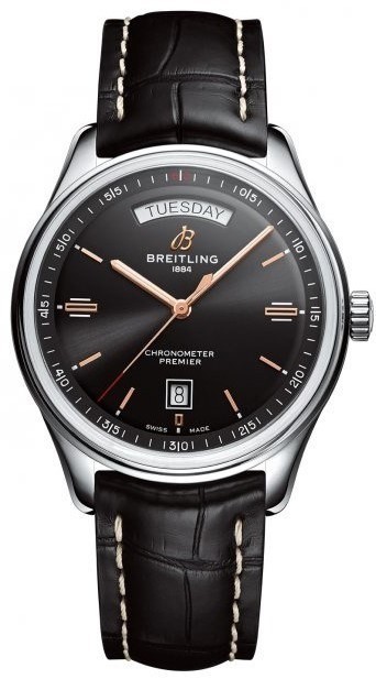 Breitling Premier Automatic Chronometer Black Dial Men's Watch A45340241B1P2