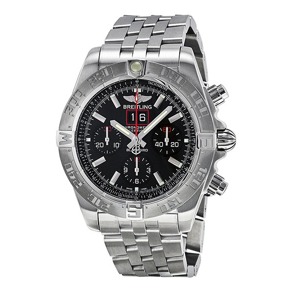 Breitling Chronomat BlackBird Automatic Chronograph Black Dial Men's Watch A4436010-BB71SS A4436010/BB71-379A