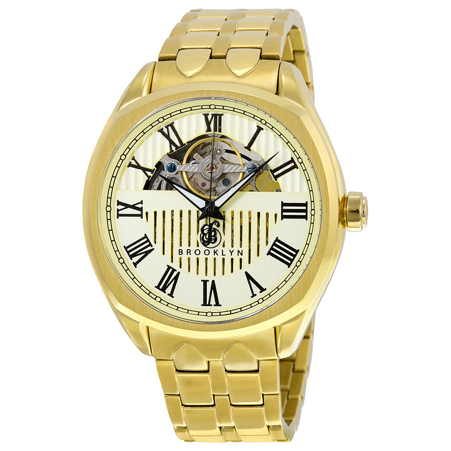 Brooklyn Watch Co. Brooklyn Dunham Skeleton Men's Automatic Ivory Dial Men's Watch 202-M2372