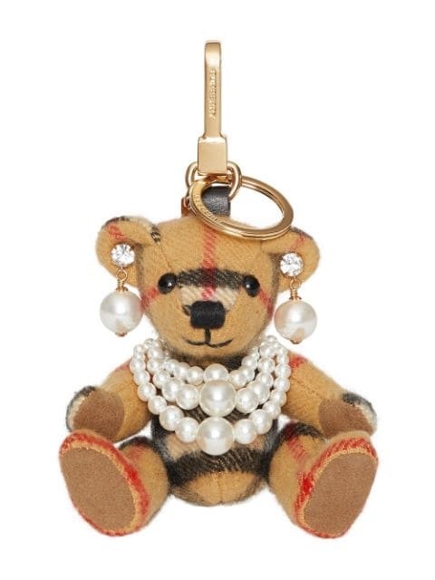 Burberry Ladies Thomas Bear Charm with Faux Pearls 8010161