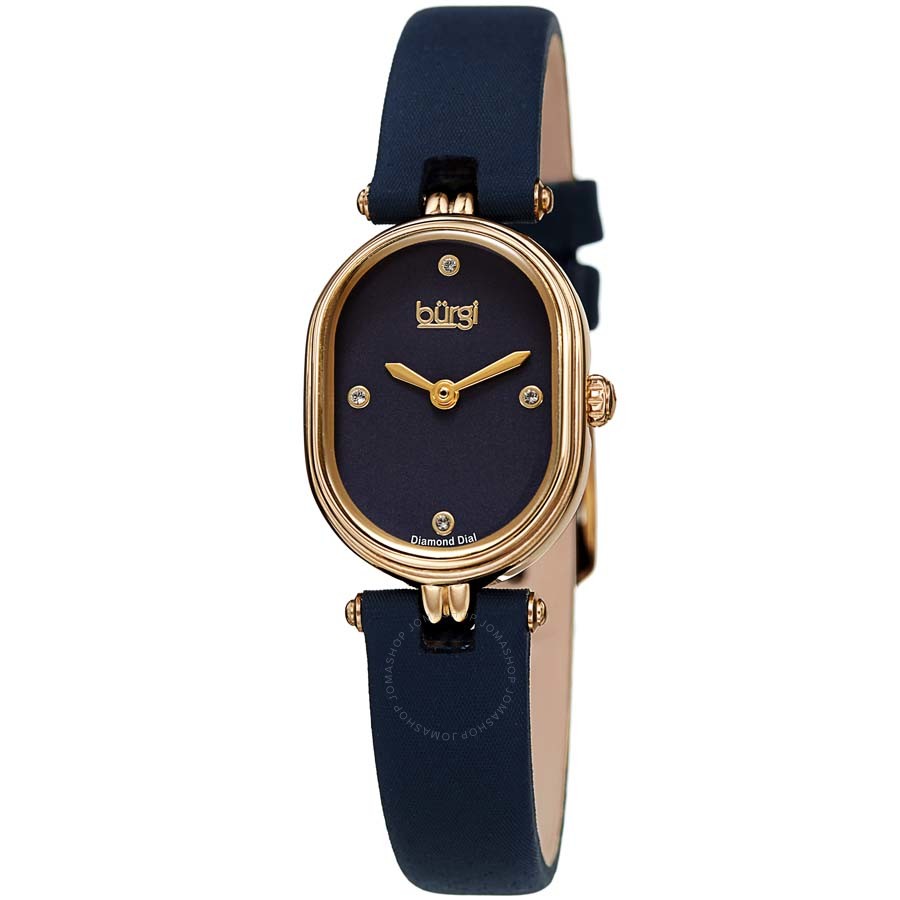 Burgi Diamond Blue Dial Ladies Watch BUR229BU