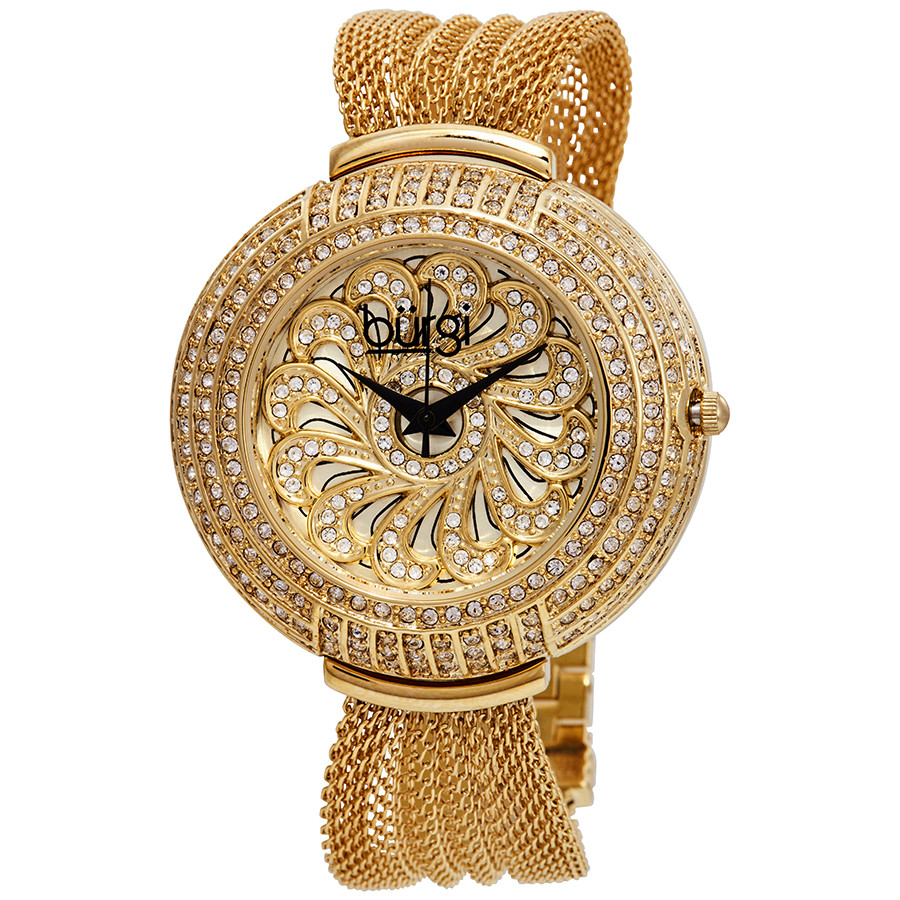 Burgi Gold-tone stainless steel Ladies Watch BUR051YG