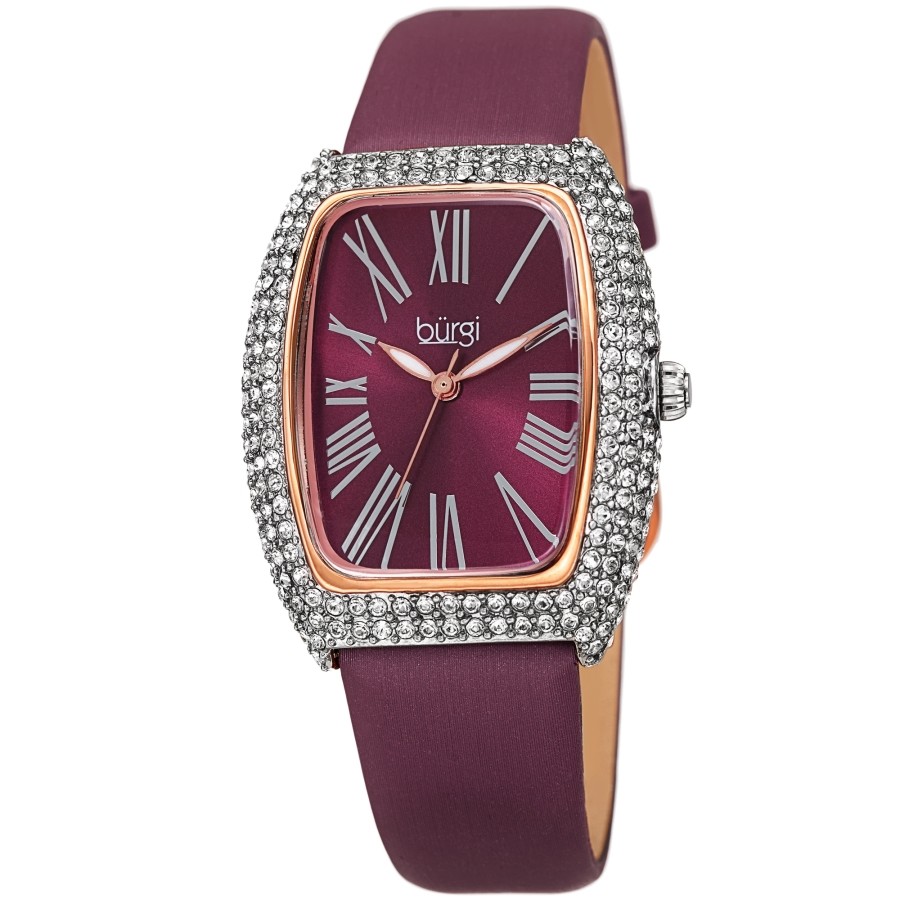 Burgi Quartz Purple Dial Ladies Watch BUR237BUR