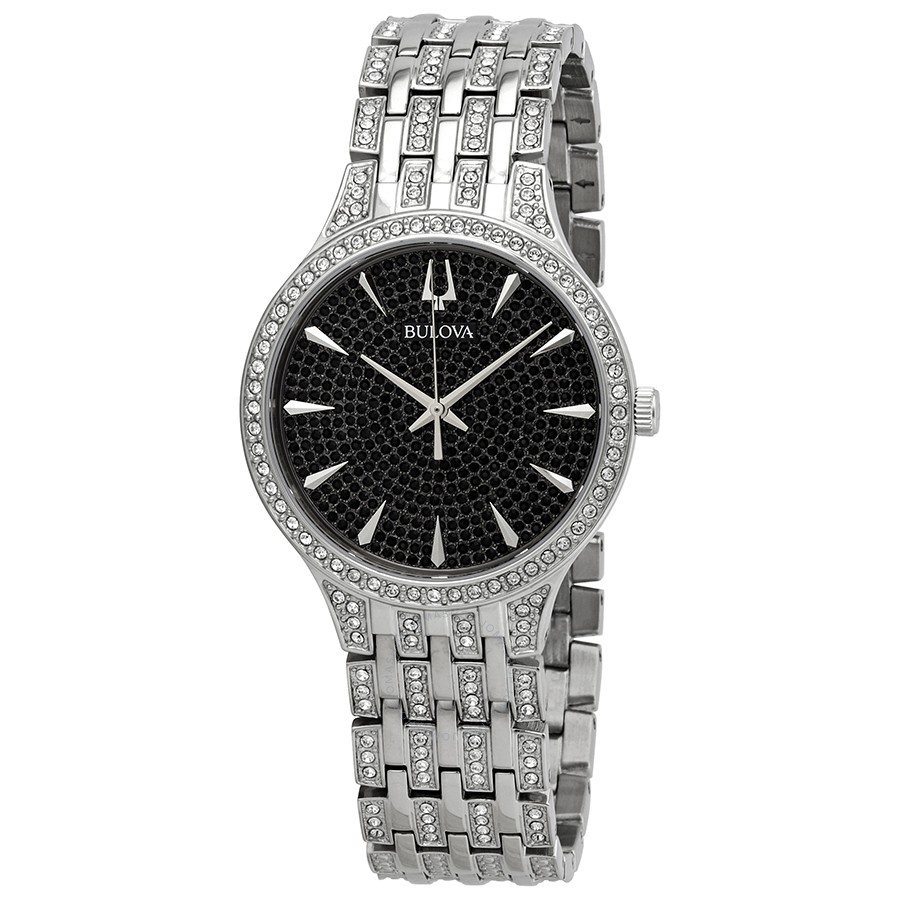 Bulova Phantom Black Pave Dial Men's Watch 96A227