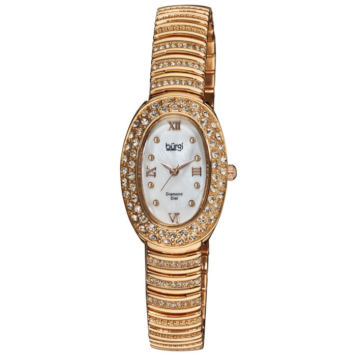 Burgi Rose gold-tone brass Ladies Watch BUR070RG