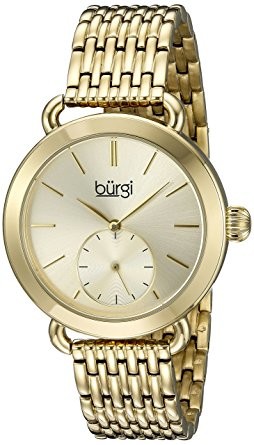 Burgi Gold Tone Dial Ladies Watch BUR153YG