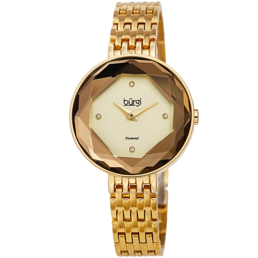 Burgi Quartz Diamond Ladies Watch BUR253YG