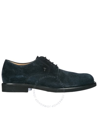 Tod's Men's Classic Suede Lace Up Formal Shoes in Night XXM0WP00C20RE0U805