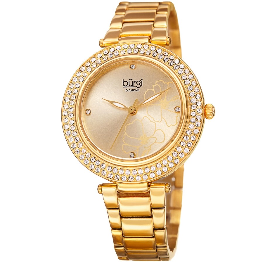 Burgi Quartz Diamond Ladies Watch BUR179YG