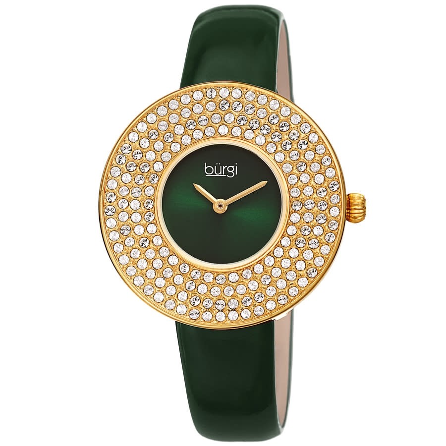 Burgi Quartz Green Dial Ladies Watch BUR272GN