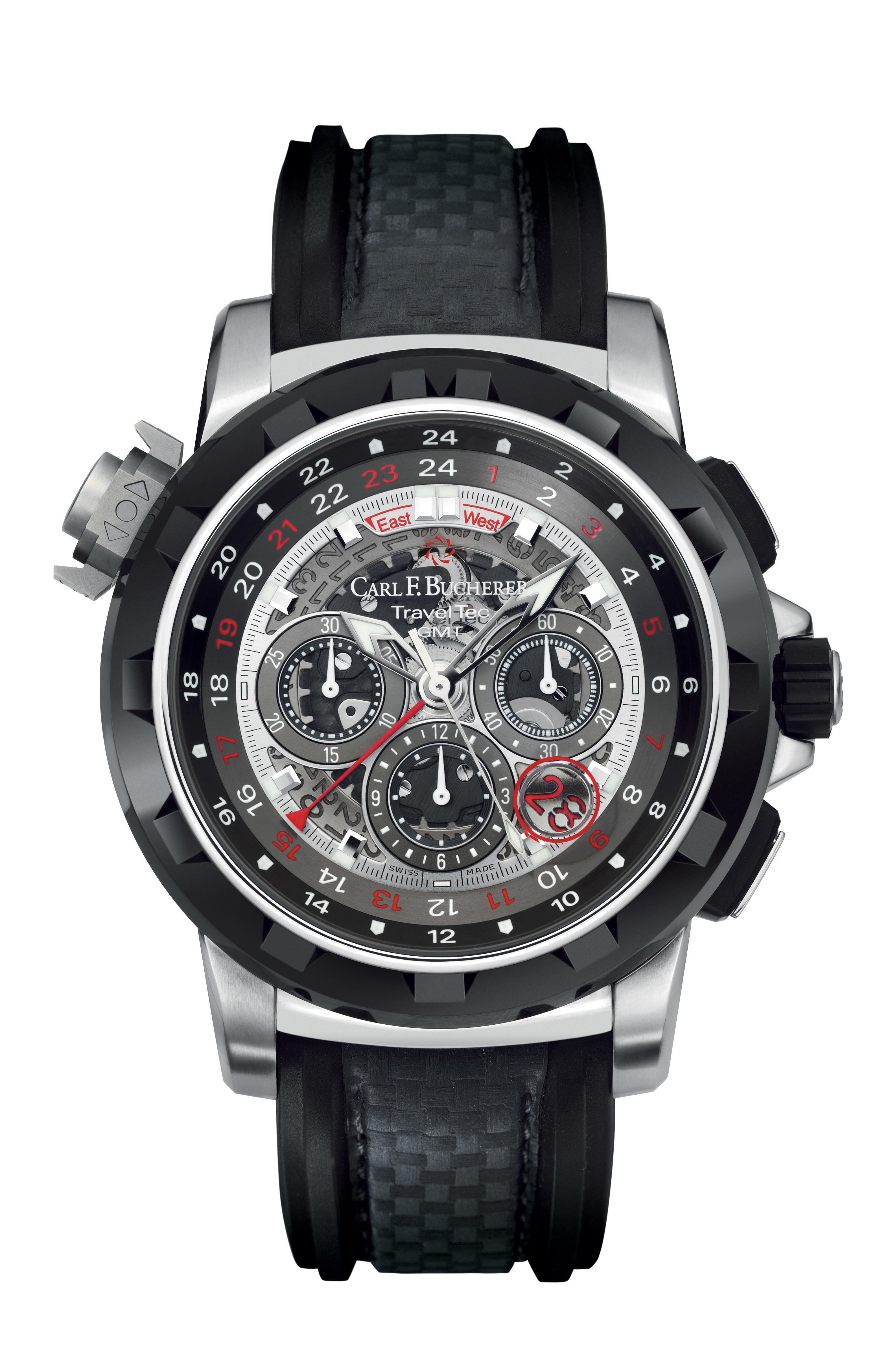 Carl F. Bucherer Patravi TravelTec FourX Chronograph Automatic Men's Watch 00.10620.21.93.01