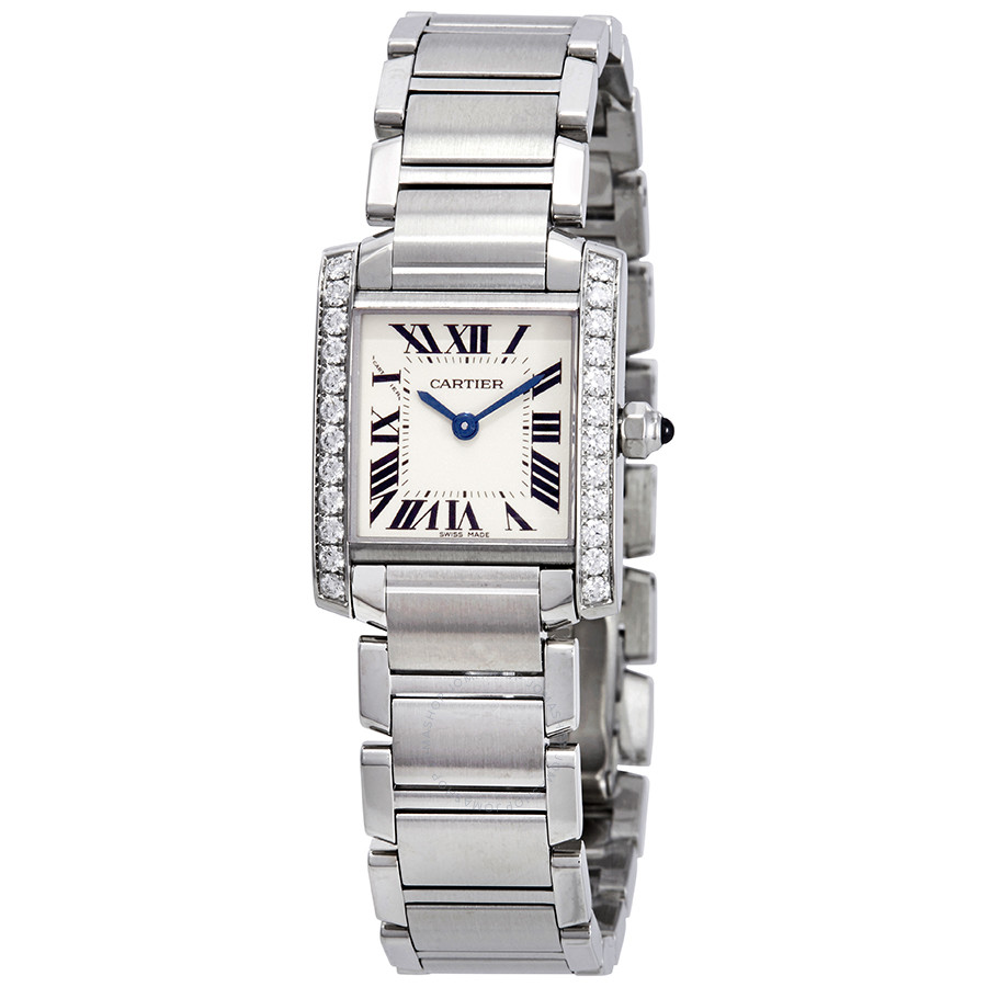 Cartier Tank Francaise Silver Dial Ladies Watch W4TA0008