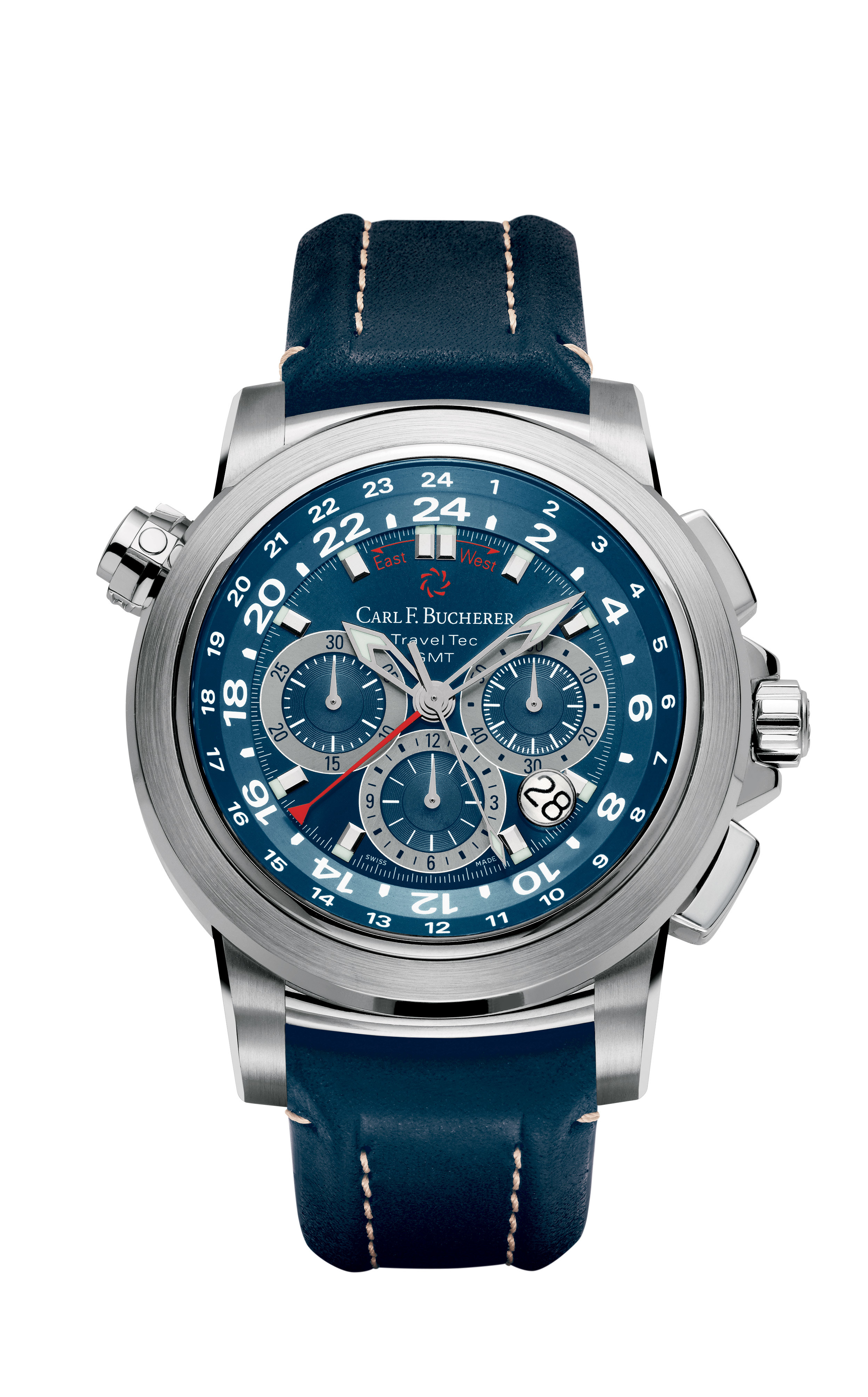 Carl F. Bucherer Patravi TravelTec Chronograph Automatic Men's Watch 00.10620.08.53.01