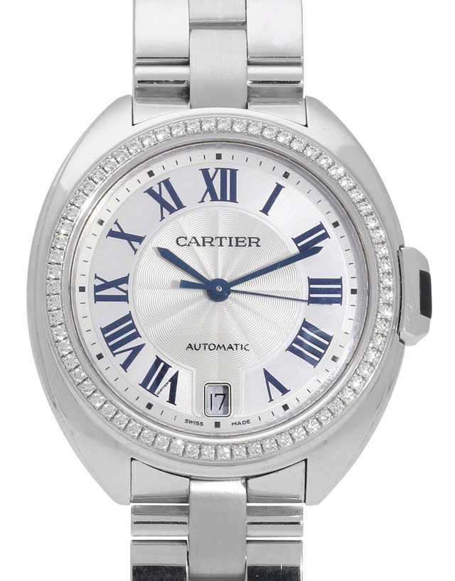 Cartier Cle Flinque Sunray Effect Dial Ladies Watch WJCL0007