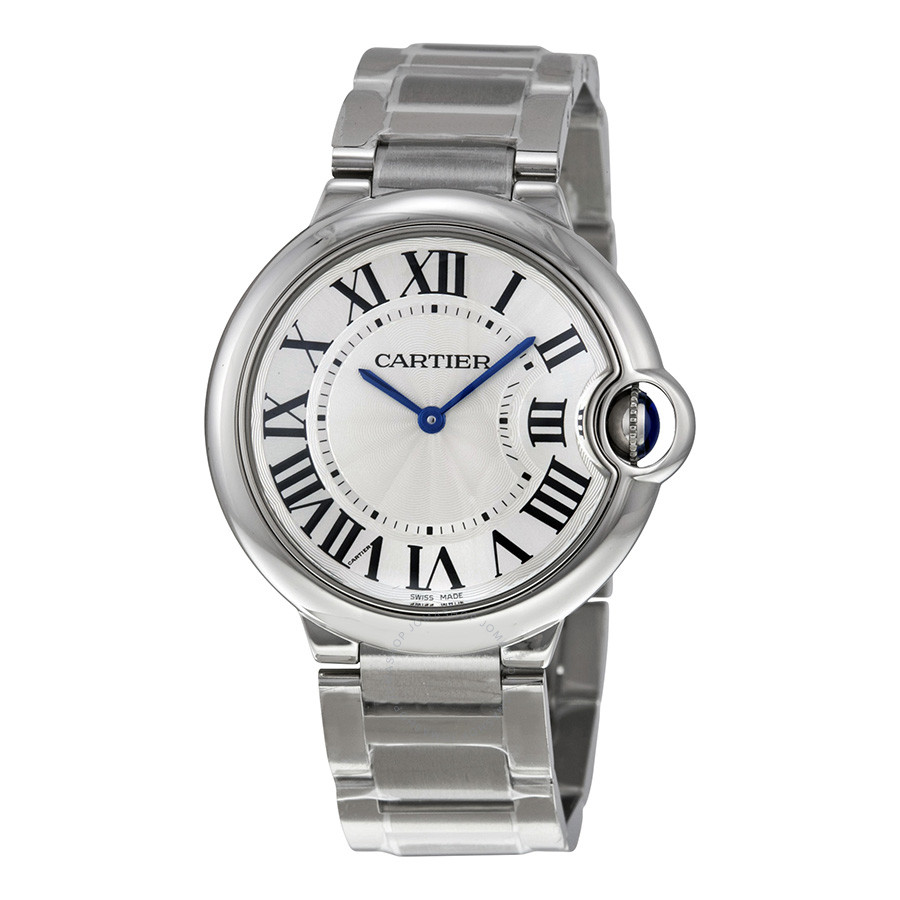 Cartier Ballon Bleu de  Silver Guilloche Unisex Dial W69011Z4