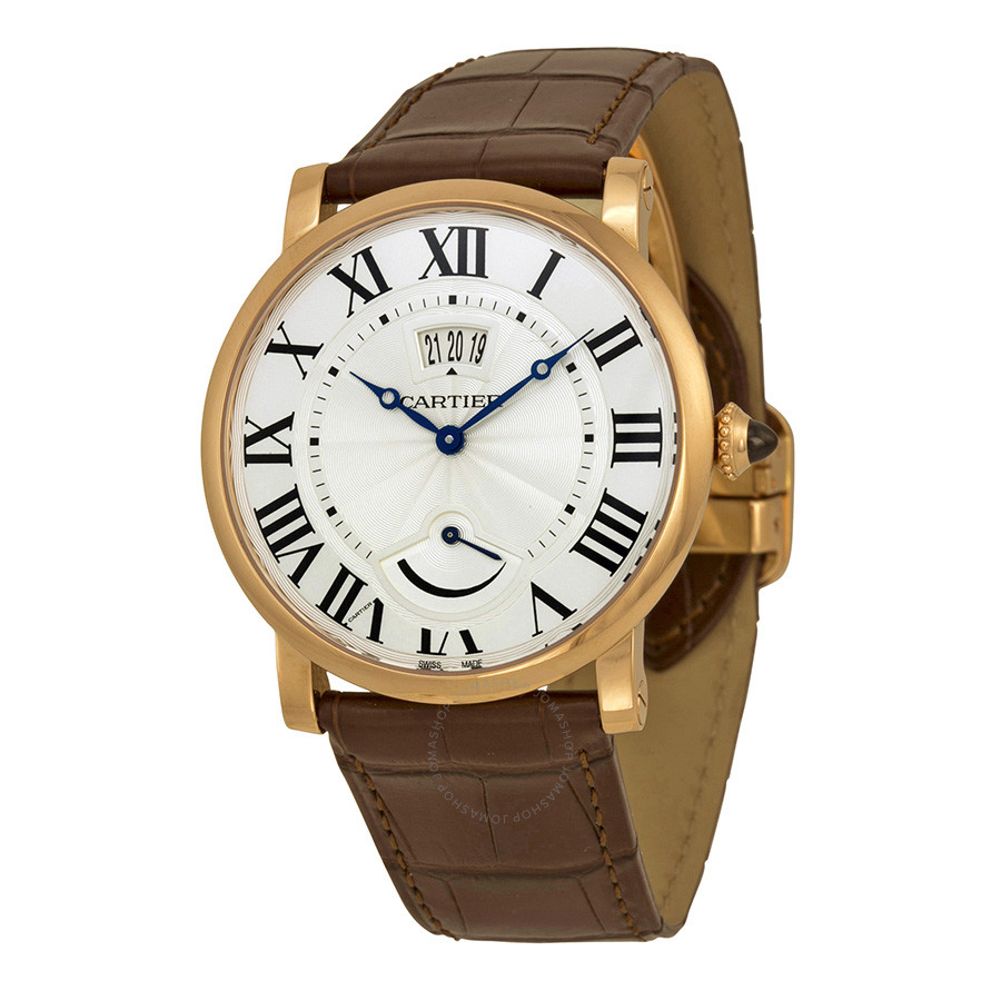 Cartier Rotonde de Cartier Silver Dial 18kt Rose Gold Men's Watch W1556252