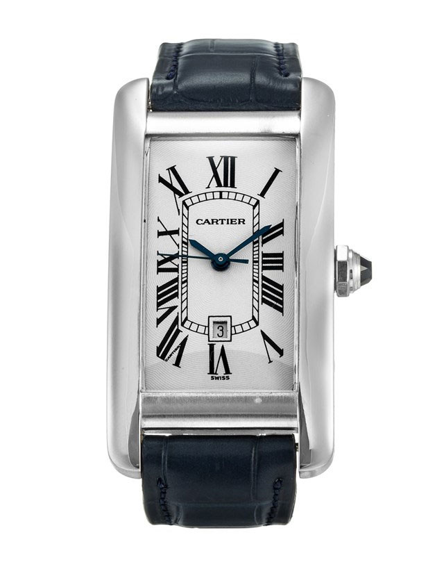 Cartier Tank Americaine 18k White Gold Midsize Watch W2603656