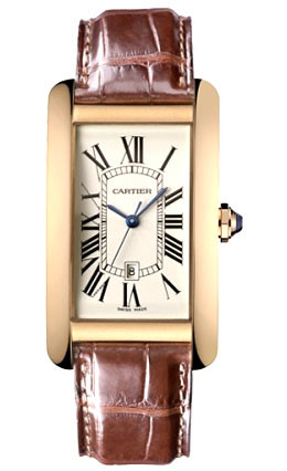 Cartier Tank Americaine 18kt Rose Gold Men's Watch W2609156