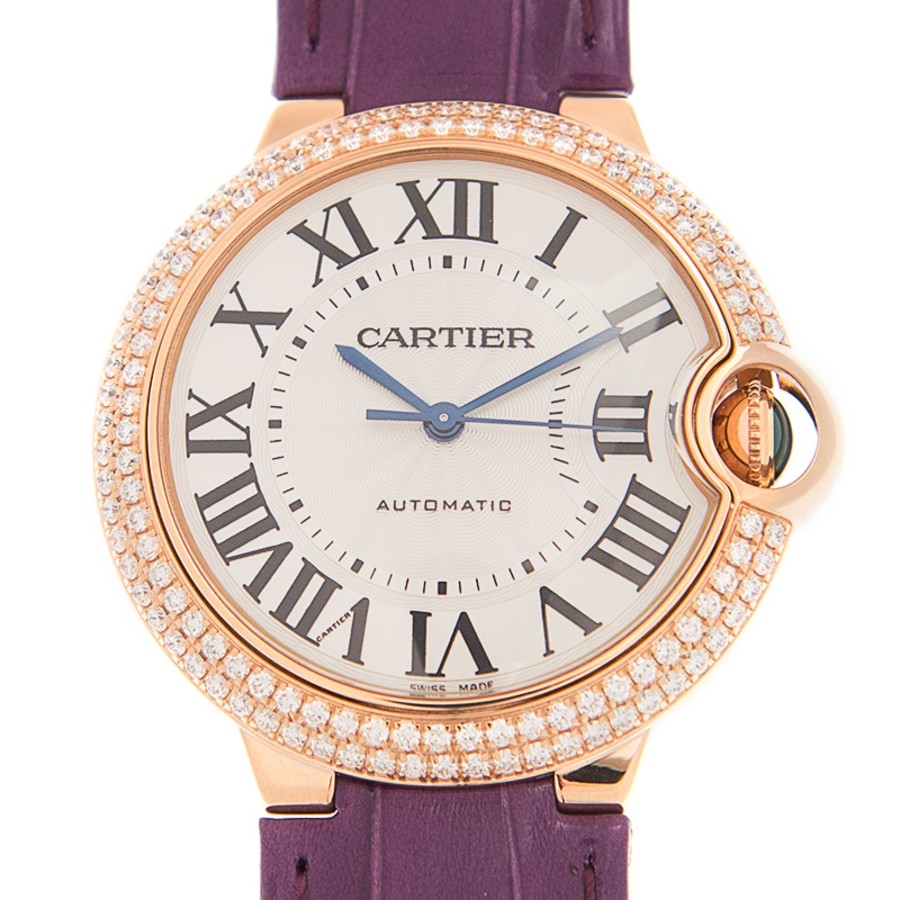 Cartier Ballon Bleu Automatic Diamond White Dial Ladies Watch WJBB0009