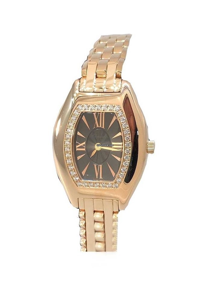 Chopard Happy Sport Diamond Brown Dial Ladies Watch 109191-5001