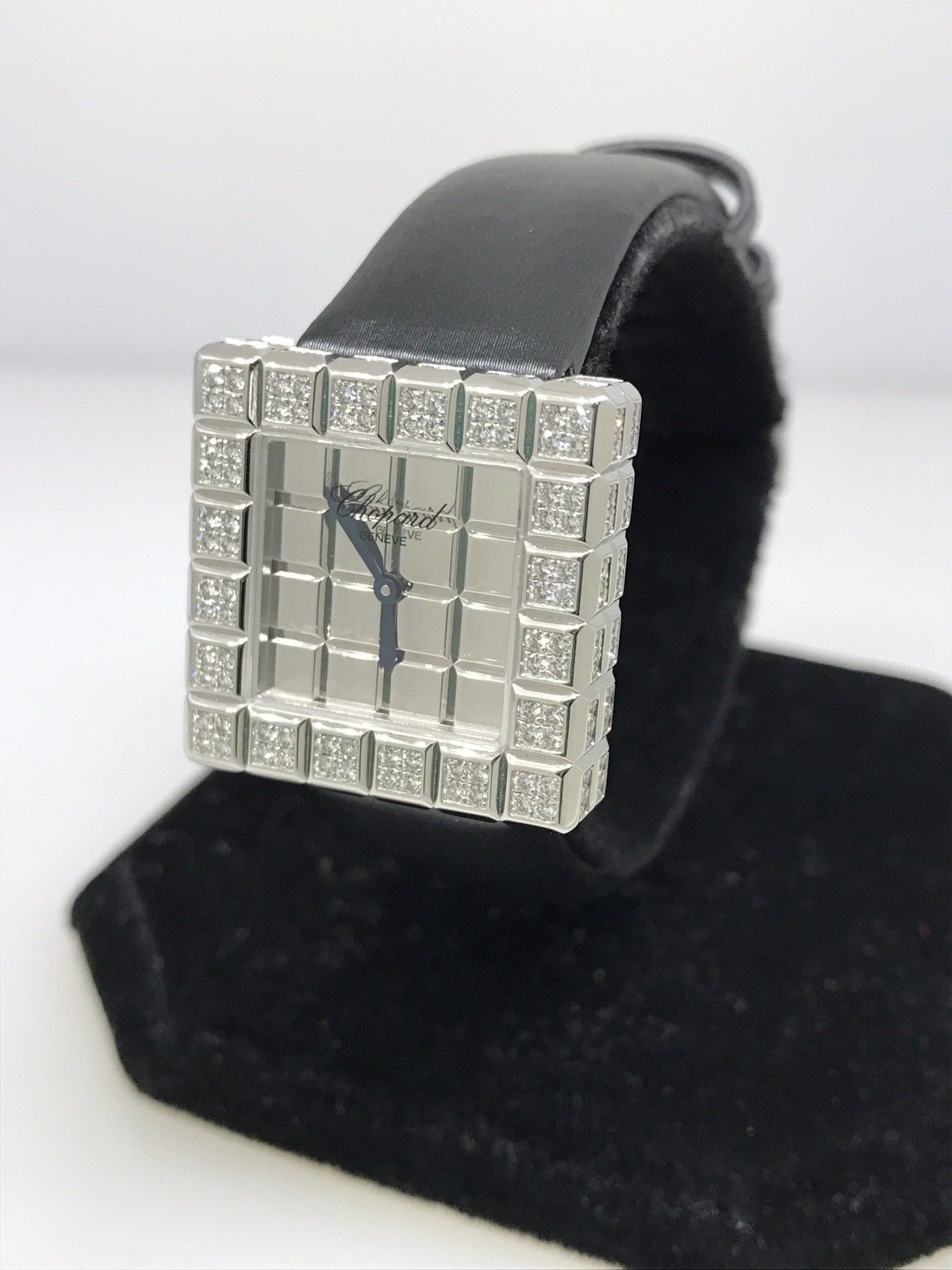 Chopard Ice Cube Mirror Dial Square Ladies Quartz Watch 136815-1001