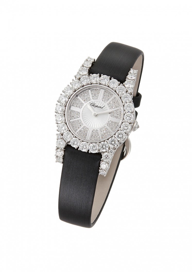 Chopard Heure du Diamant Diamond Pave Guilloche Dial Ladies Watch 139377-1001