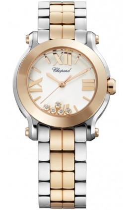 Chopard Happy Sport Two-tone Gold/Steel Mini Ladies Watch 278509-6003