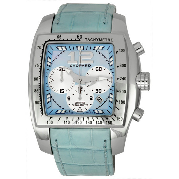 Chopard Two O Ten Steel Blue Chronograph Men's Watch 16/8961 16/8961