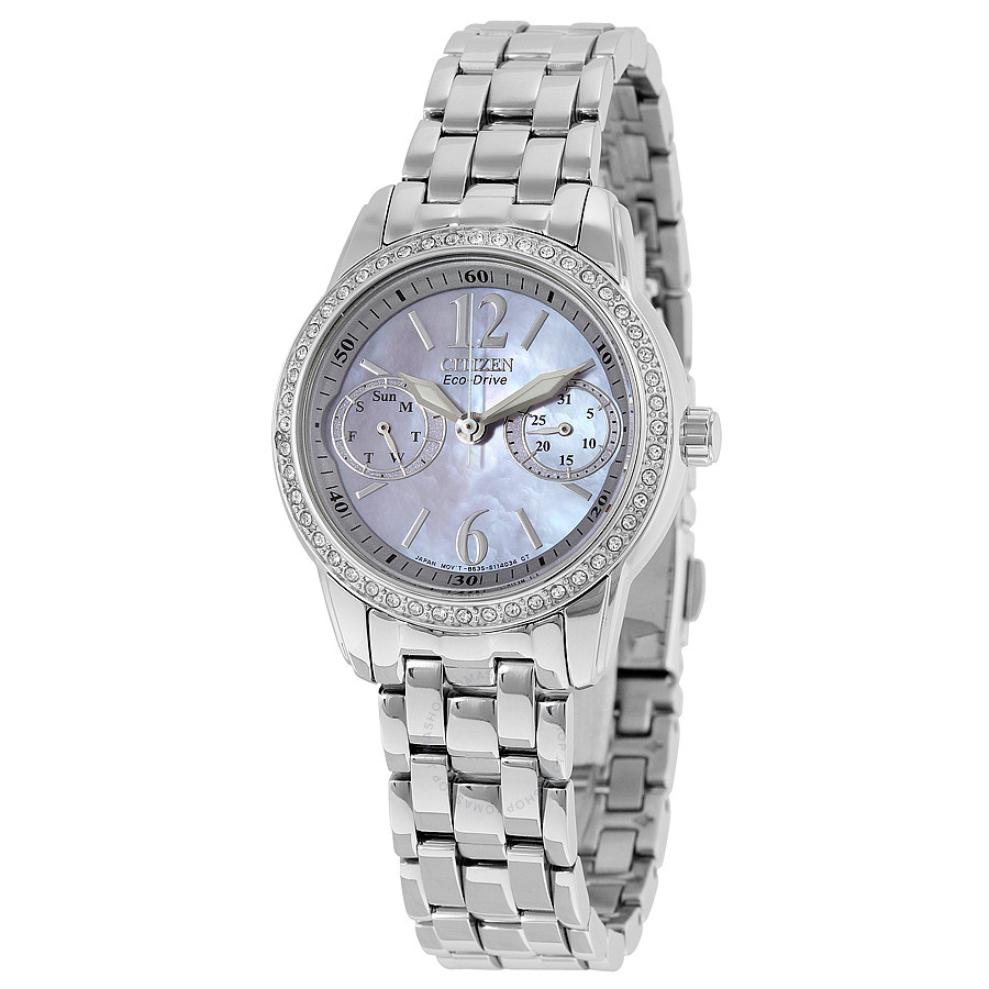 Citizen Silhouette Eco-Drive Mother of Peral Dial Ladies Watch FD1030-56Y