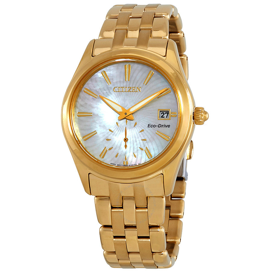 Citizen Corso White Mother of Pearl Dial Ladies Watch EV1032-51D