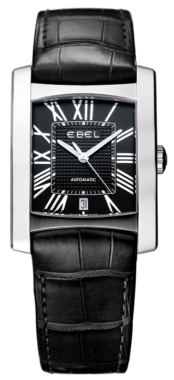 Ebel Brasilia Steel Black Men's Watch 1215617