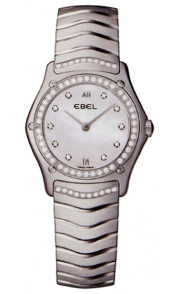 Ebel Classic Wave Mother Of Pearl Dial Stainless Steel Ladies Quartz Watch 9090F24-9726