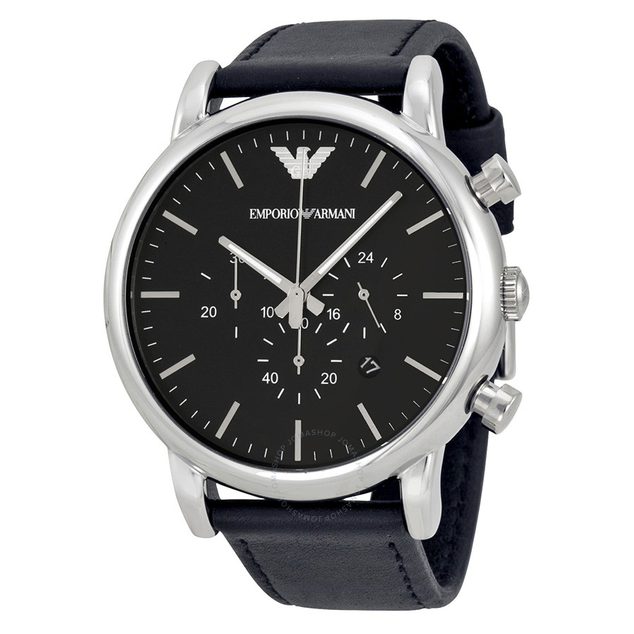 Emporio Armani Classic Chronograph Black Dial Men's Watch AR1828