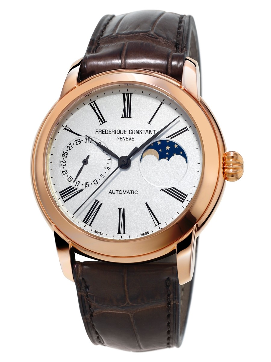 Frederique Constant Classic Moonphase Automatic Silver Dial Men's Watch FC-712MS4H4