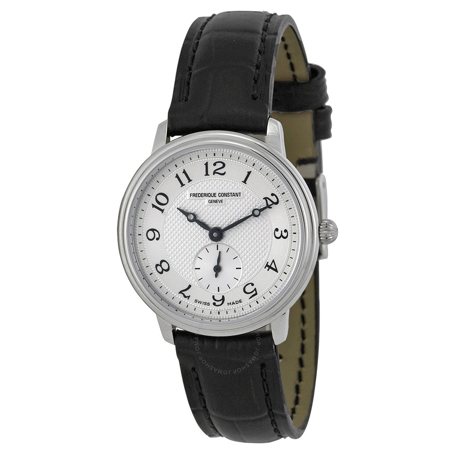 Frederique Constant Slim Line Silver Guilloche Dial Ladies Watch 235AS1S6 FC-235AS1S6