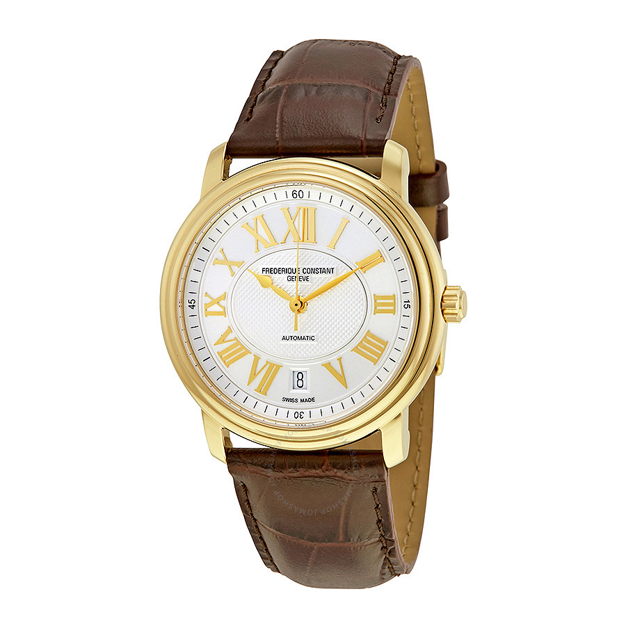 Frederique Constant Persuasion Automatic Silver Dial Gold-Plated Men's Watch 303NM4P5 FC-303NM4P5
