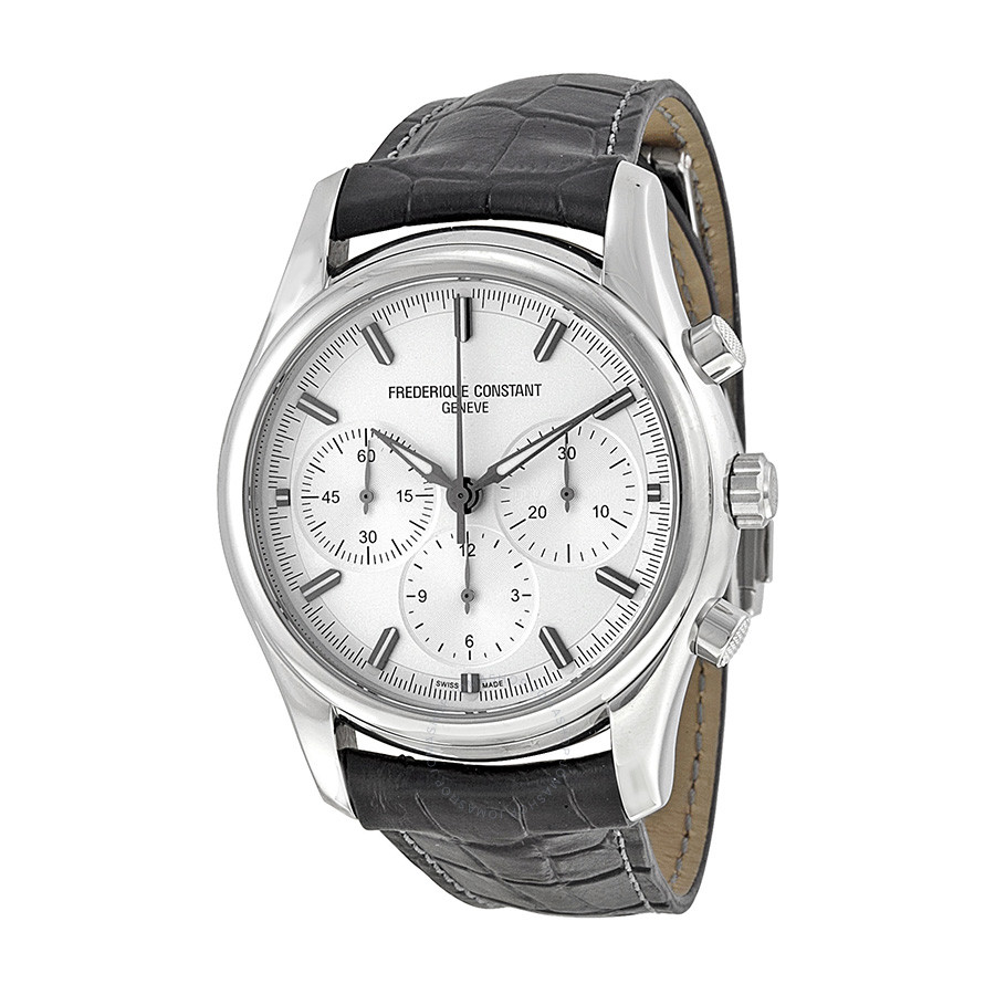 Frederique Constant Vintage Rally Chronograph Automatic Silver Dial Men's Watch FC-396S6B6