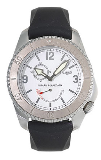 Girard Perregaux Seahawk II Stainless Steel Black Rubber Men's Watch 49910-0-58-7147