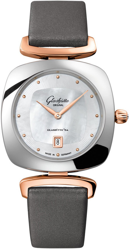 Glashutte Pavonina White Mother Of Pearl Dial Ladies Watch 03-01-26-06-04