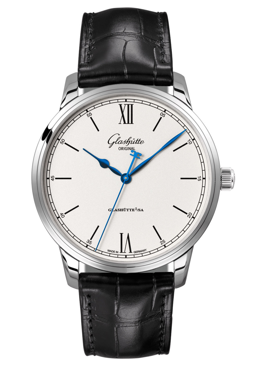 Glashutte Senator Excellence Varnished Silver Dial Automatic Men's Watch 1-36-01-01-02-01