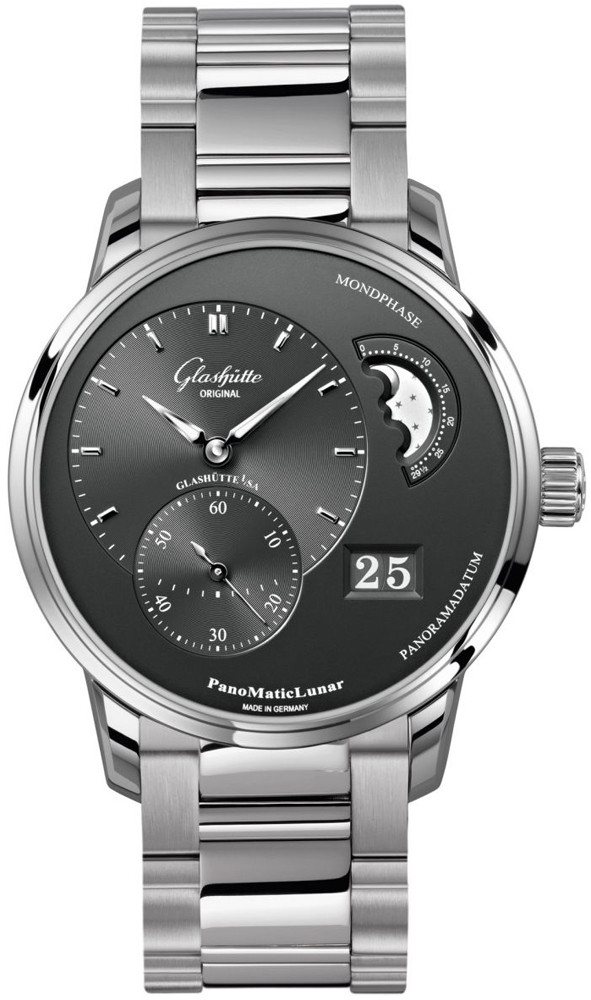 Glashutte PanoMaticLunar Silver Dial Men's Watch 90-02-43-32-24