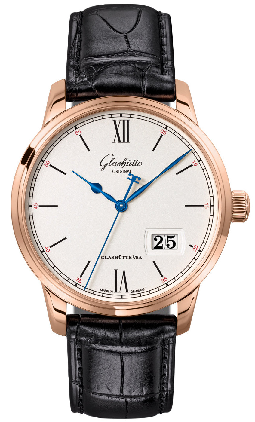 Glashutte Senator Excellence Panorama Silver Dial Automatic Men's Watch 36-03-02-05-30