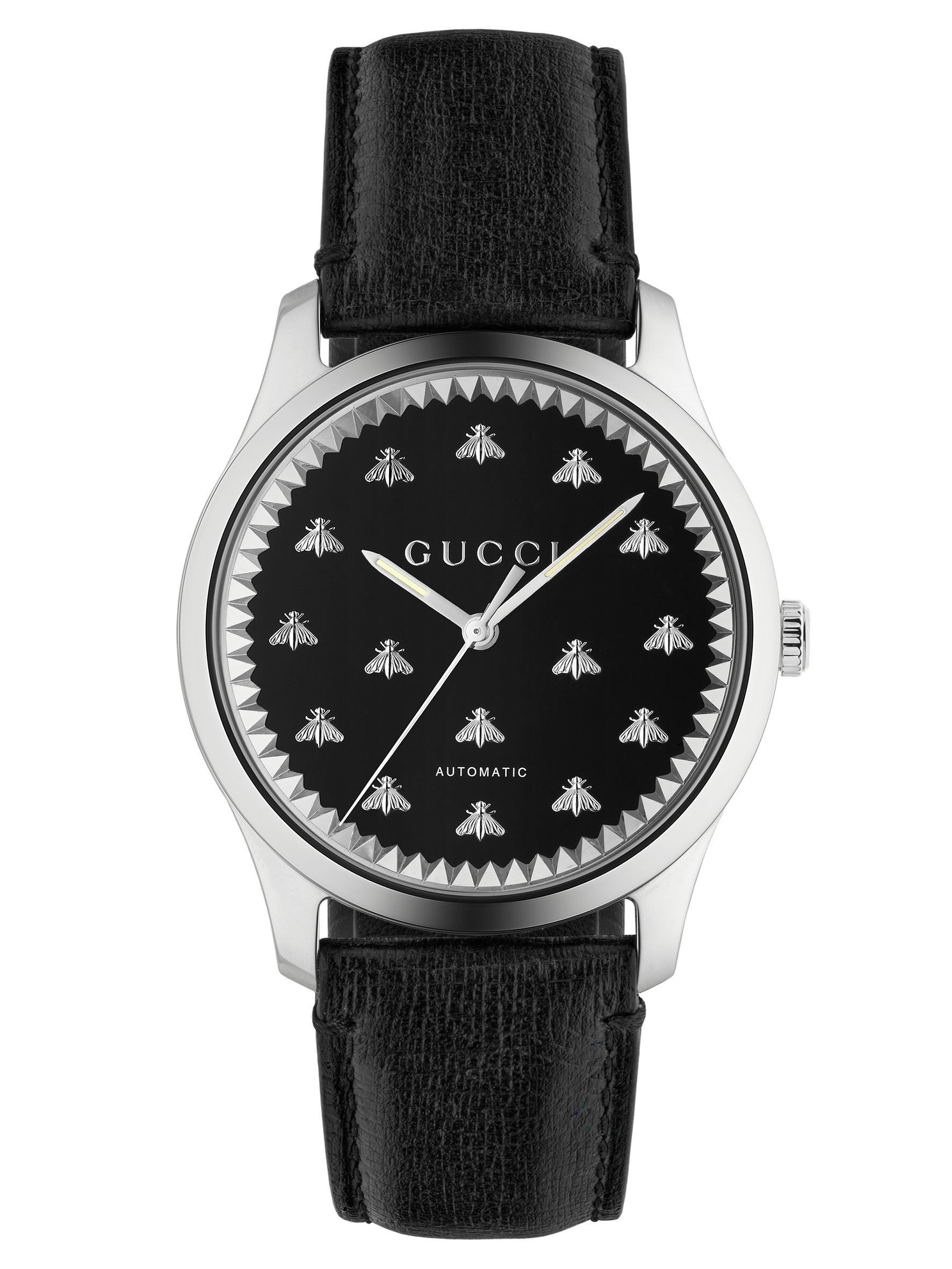 Gucci Gucci G-Timeless Automatic Black Onyx Stone Dial Men's Watch YA126286 YA126286
