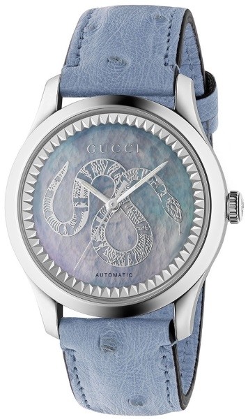 Gucci Gucci G-Timeless Automatic Transparent Mother of Pearl Dial Ladies Watch YA1264113 YA1264113